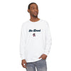 White long-sleeve crewneck T-shirt with "One Dead" bear graphic