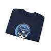 Navy crewneck sweatshirt with Tampa Bay Rays Stealie circular chest logo