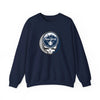 New York Yankees Stealie crewneck sweatshirt, navy, front view with circular skull logo