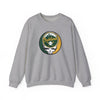 Sport grey crewneck sweatshirt with Oakland logo skull graphic on the chest
