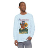 Men's long sleeve t-shirt in light blue with Washington character graphic on chest