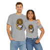 Sport grey San Diego Padres logo graphic T-shirt with dripping skull front print