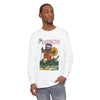 Men's long sleeve t-shirt in white with Washington character graphic on chest