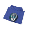Royal blue Seattle Mariners Stealie hoodie with front circular logo graphic