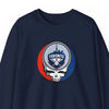 Navy crewneck sweatshirt with large centered Toronto logo skull graphic