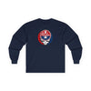 Navy long sleeve t-shirt with Philadelphia Stealie logo on front chest
