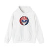 White Philadelphia Phillies hoodie with kangaroo pocket and circular logo