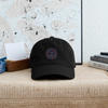 Black dad hat with Life is Dead rainbow sunburst logo on front
