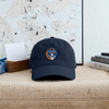 Navy dad hat with centered New York Mets logo patch