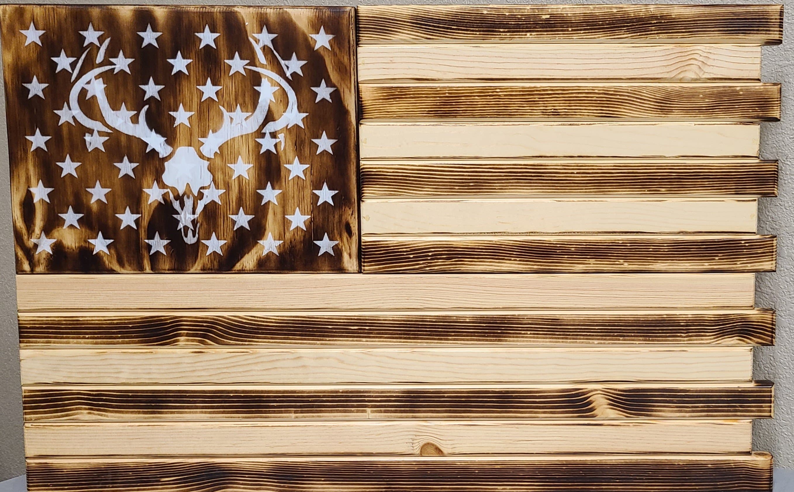 Deluxe 3 Compartment Gun Concealment Case (Traditional American Flag Designs)