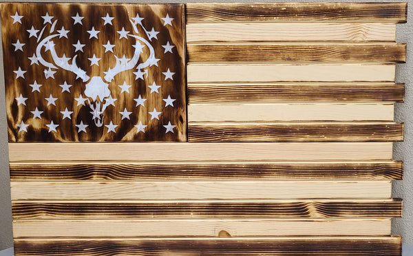 Deluxe 3 Compartment Gun Concealment Case (Traditional American Flag Designs)