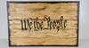 "We The People" Hidden Gun Storage Sign Charred