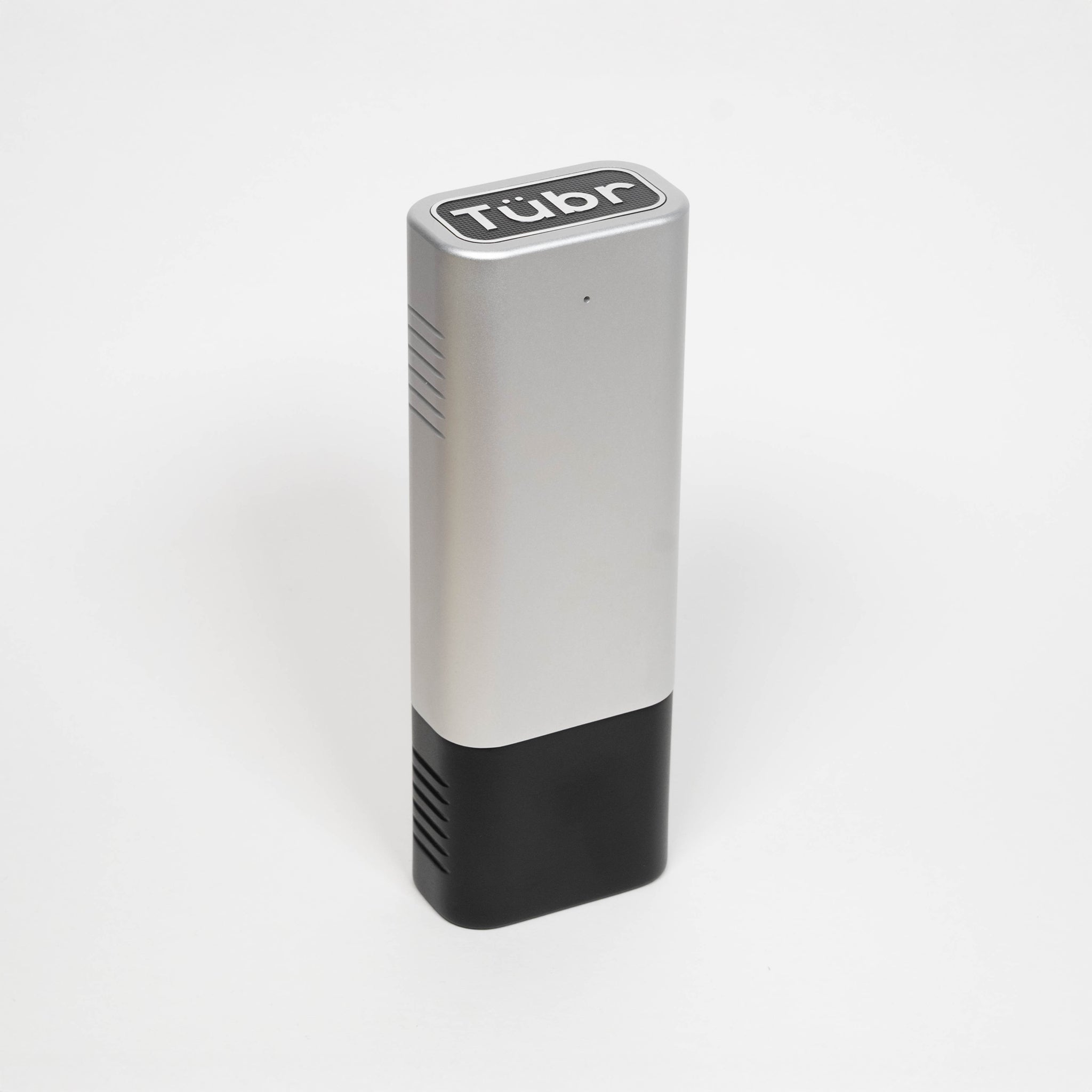 Tübr Gordo Alümen silver and black rectangular device with rounded top