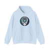 Seattle Mariners hoodie in light blue with front circular logo, hood drawstring, kangaroo pocket