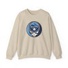Sand crewneck sweatshirt with circular Tampa Bay Rays Stealie logo on chest