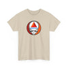 Sand T-shirt with circular Boston skull graphic at chest