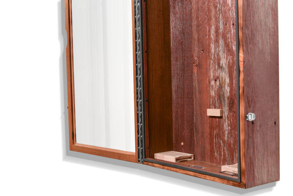 ClimaCase Rectangle Humidor - Reclaimed Barnwood (Red)