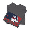 Dark charcoal short-sleeve t-shirt set with Boston bear mascot and “BOSTON” logo