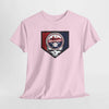 Light pink short-sleeve T-shirt with Washington team crest graphic on the chest