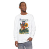 White long-sleeve T-shirt with Ski Oregon graphic print on chest