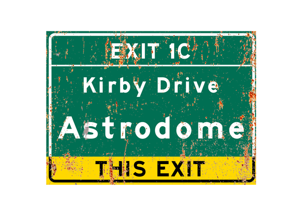 Houston Astrodome – Classic Stadium Metal Sign