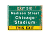Chicago Stadium – Classic Stadium Metal Sign For the Sports Lover Winks Print