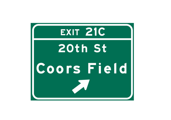 Coors Field – Classic Stadium Metal Sign For the Sports Lover Winks Print