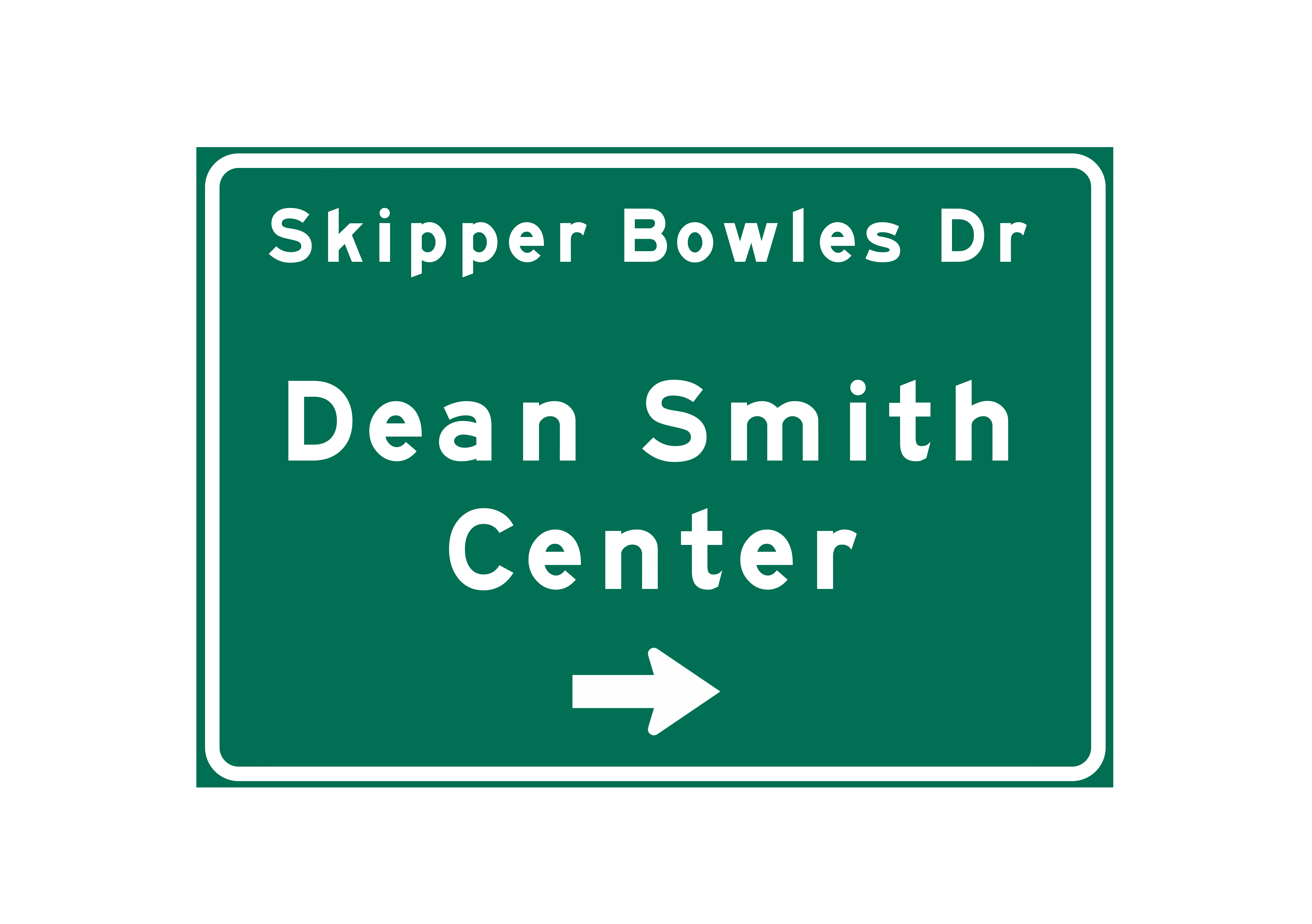 Dean Smith Center – Classic Stadium Metal Sign