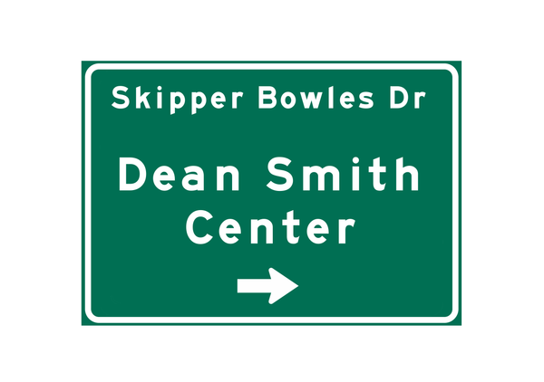 Dean Smith Center – Classic Stadium Metal Sign For the Sports Lover Winks Print