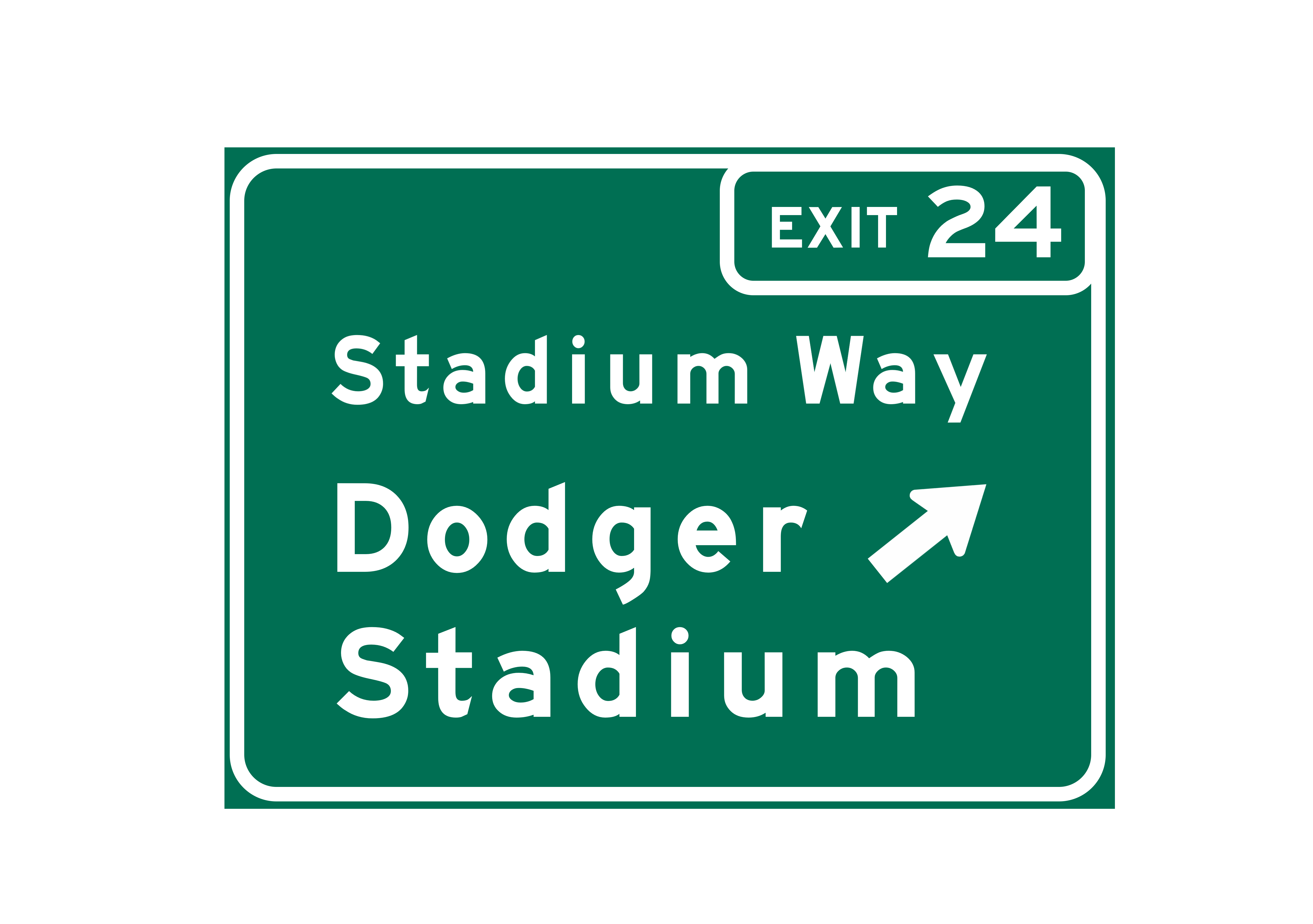 Dodger Stadium – Classic Stadium Metal Sign
