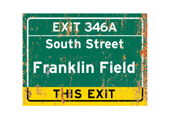 Franklin Field – Classic Stadium Metal Sign