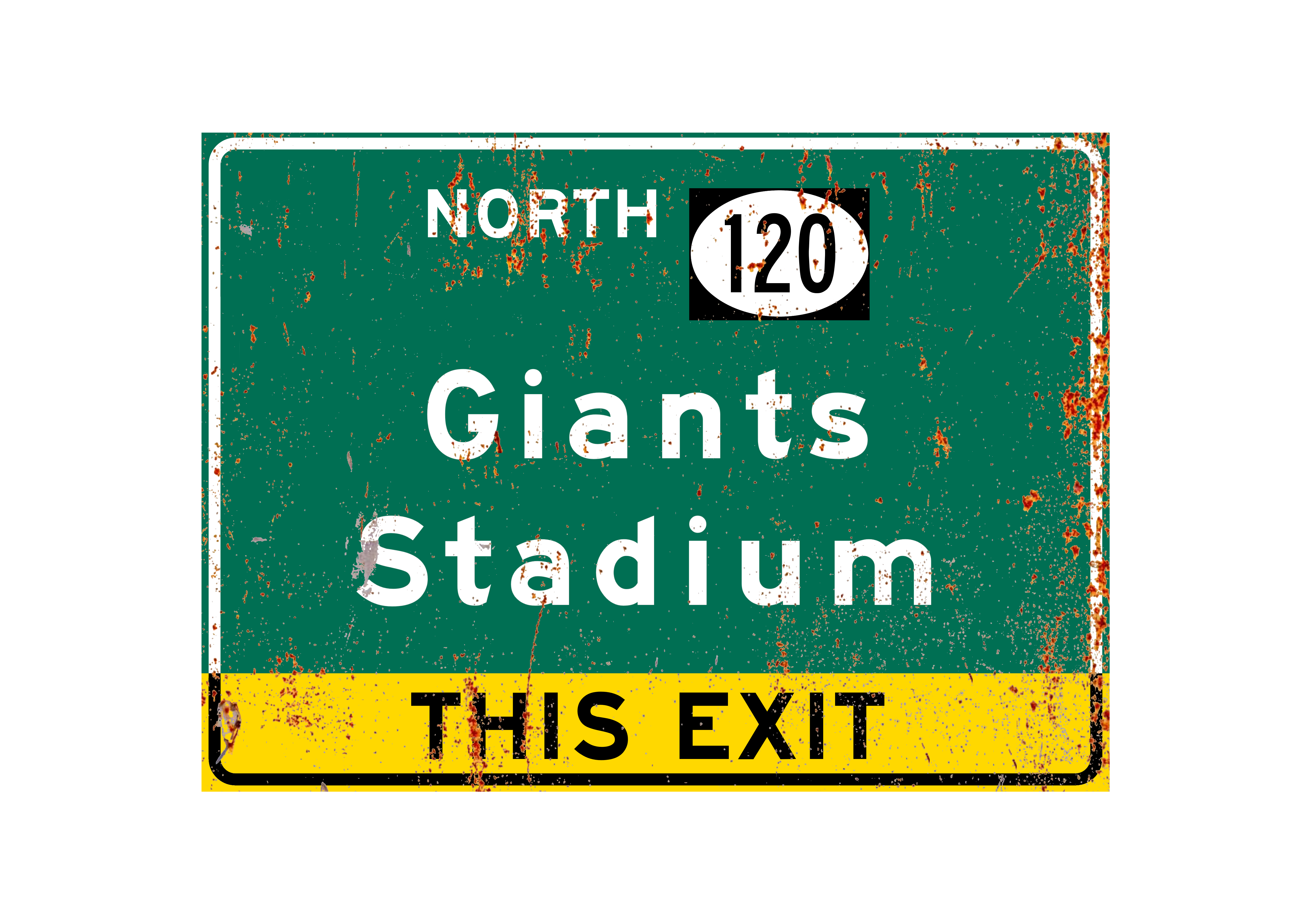 Giant's Stadium – Classic Stadium Metal Sign