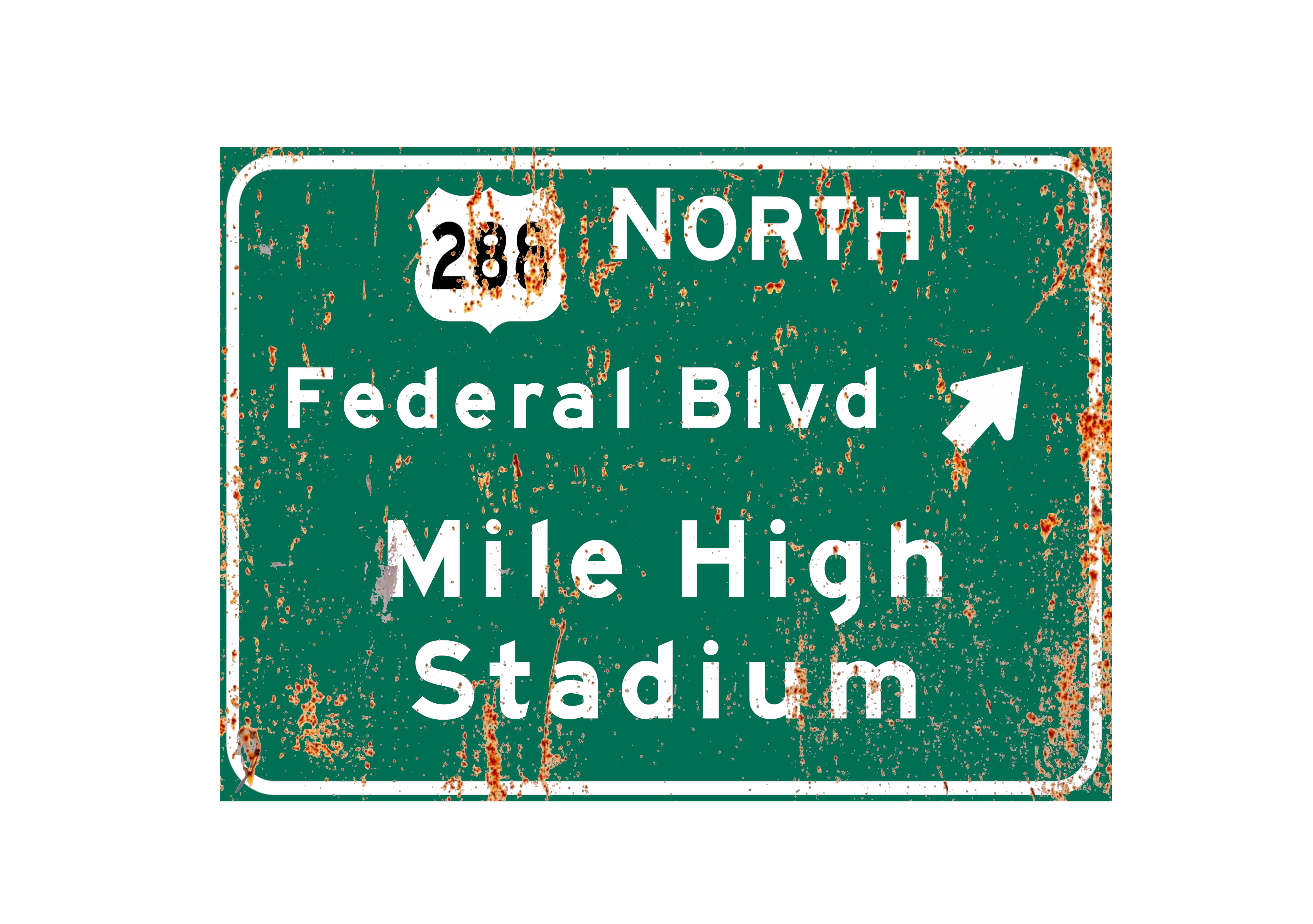 Mile High Stadium – Classic Stadium Metal Sign