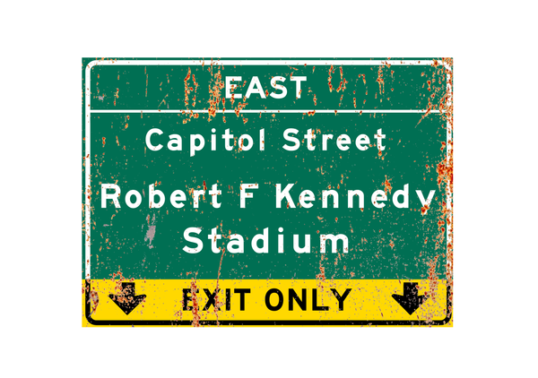 RFK Memorial Stadium – Classic Stadium Metal Sign