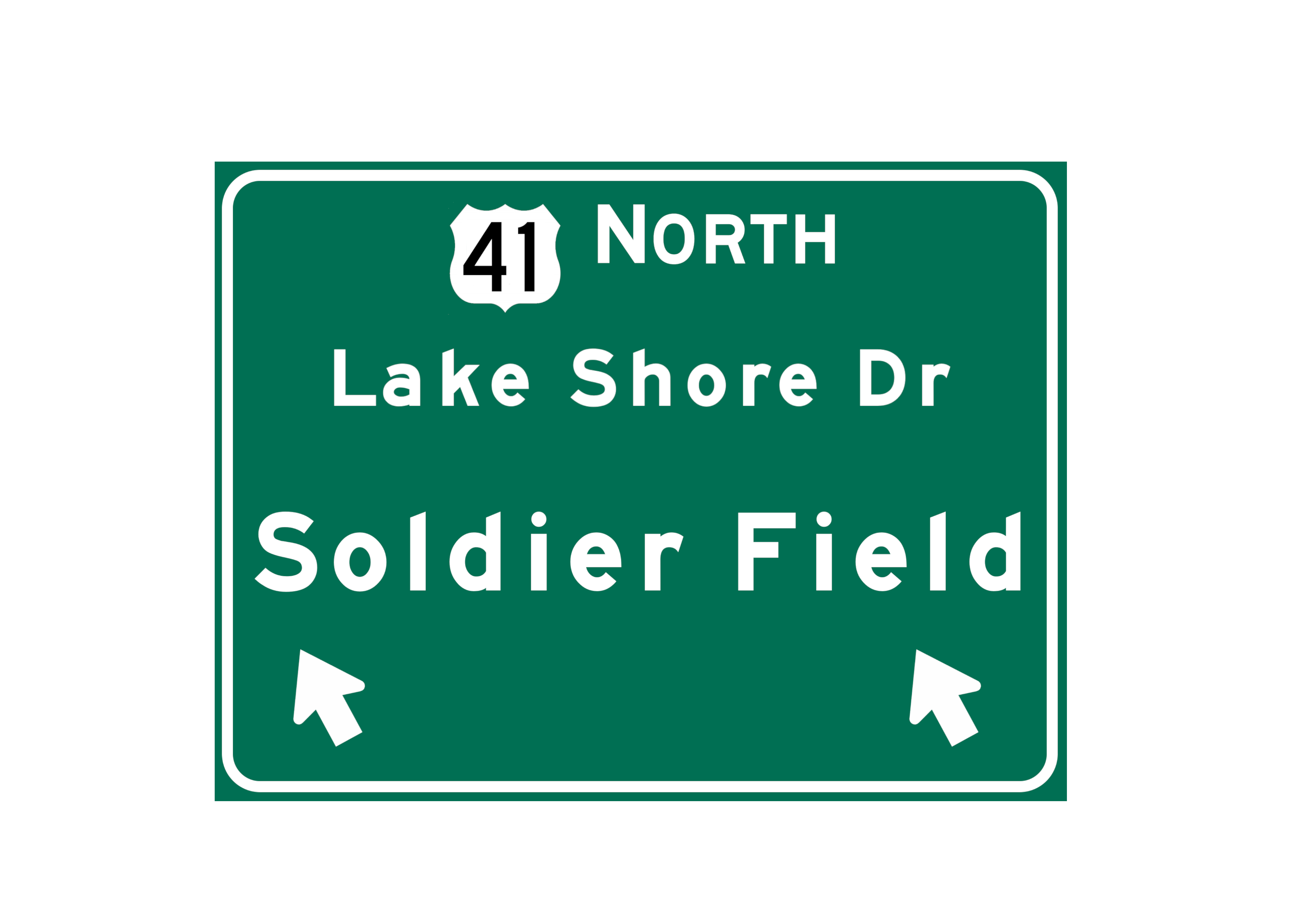 Soldier Field – Classic Stadium Metal Sign For the Sports Lover Winks Print
