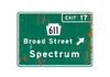 The Spectrum – Classic Stadium Metal Sign
