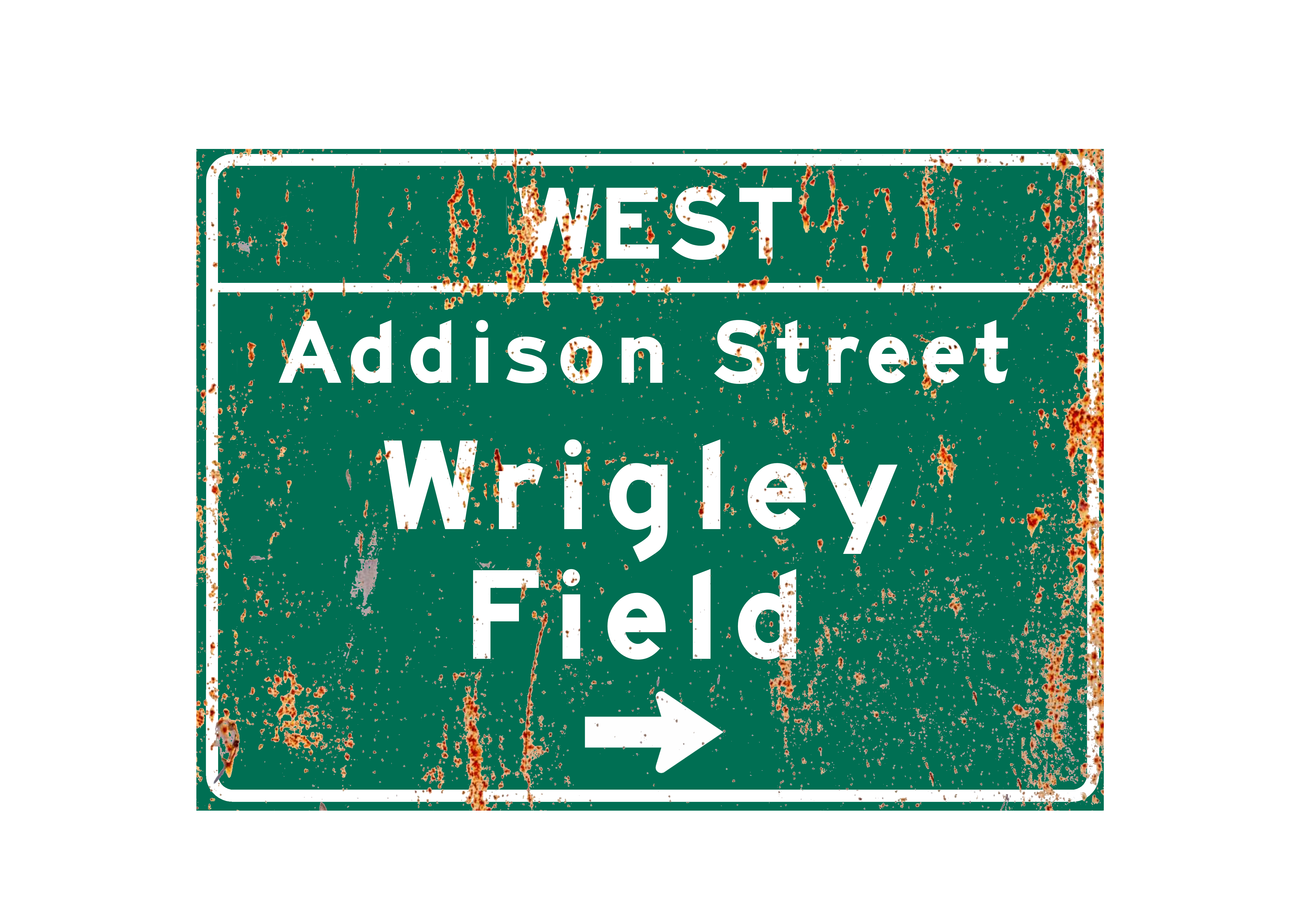 Wrigley Field – Classic Stadium Metal Sign