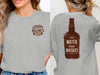 Save Water Drink Whiskey Funny Saying Graphic Bottle T-Shirt