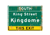 Seattle Kingdome – Classic Stadium Metal Sign For the Sports Lover Winks Print