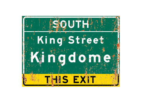 Seattle Kingdome – Classic Stadium Metal Sign For the Sports Lover Winks Print