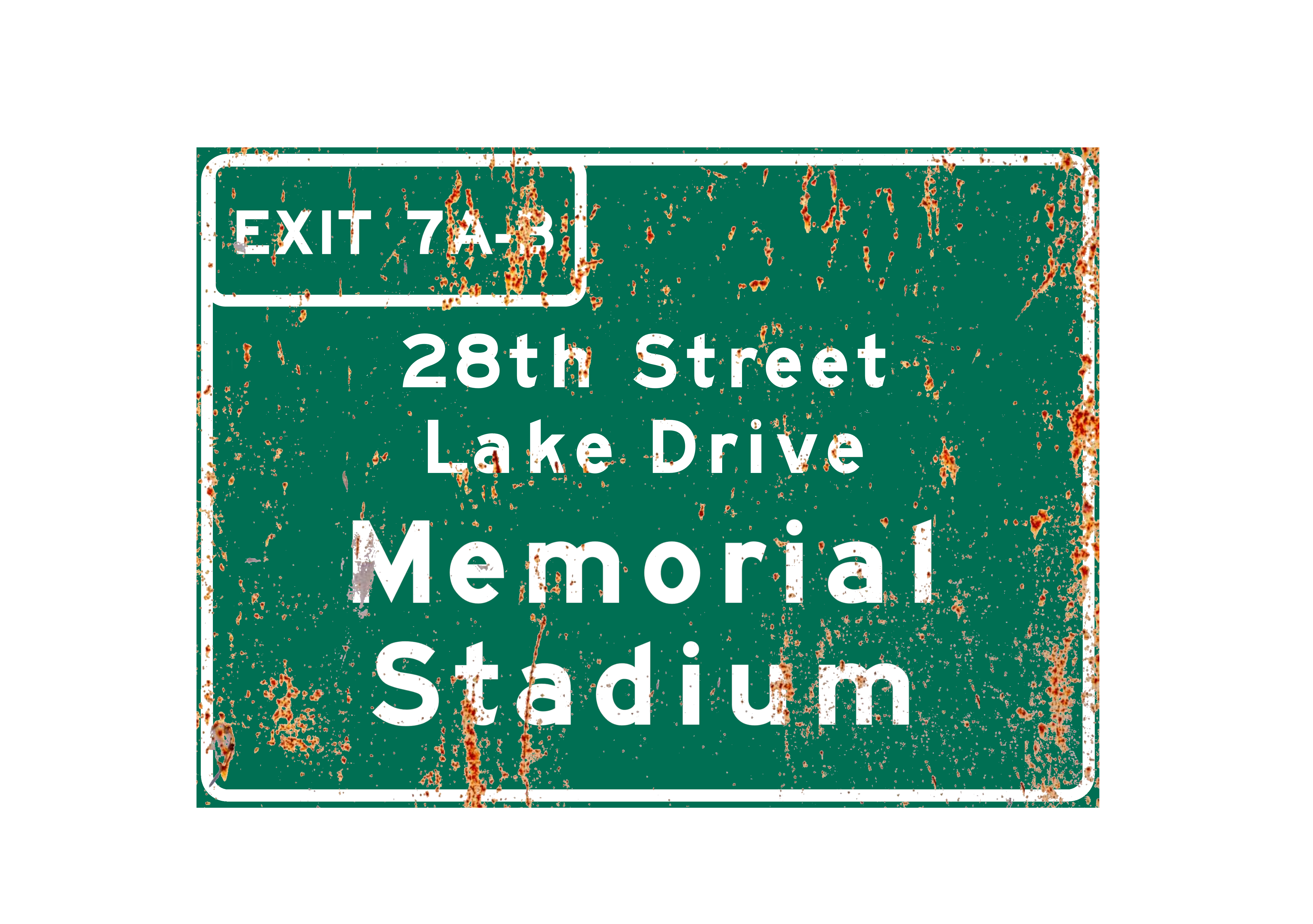 Baltimore Memorial Stadium – Classic Stadium Metal Sign
