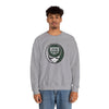 Sport grey crewneck sweatshirt with Jeep logo front graphic