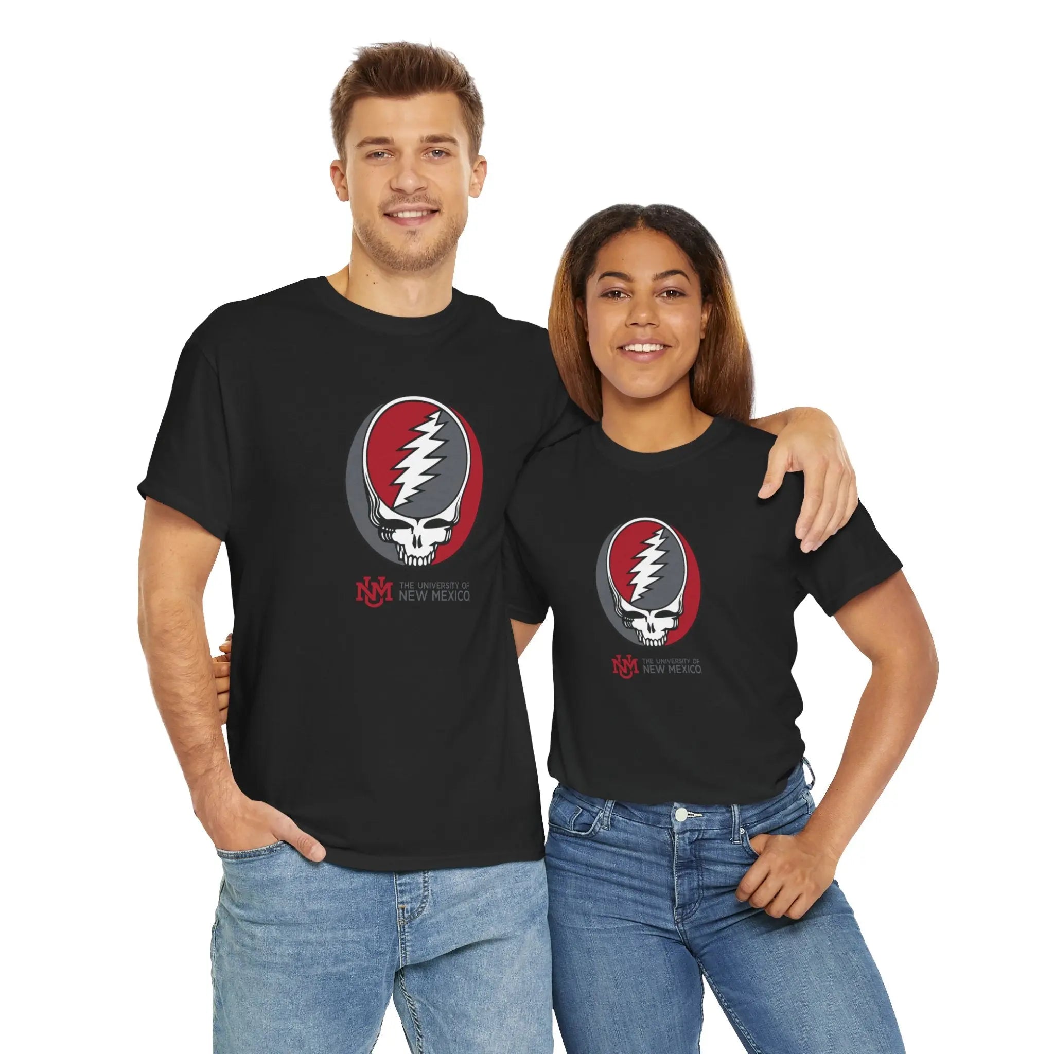 Black Dead T-shirt with skull lightning graphic on front