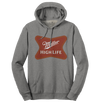 Miller High Life Beer Logo Hooded Sweatshirt - Oxford Gray
