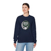 Navy crewneck sweatshirt with front Jeep graphic and long sleeves