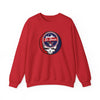 Red crewneck sweatshirt with St. Louis logo graphic on center chest