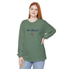 Dark green long-sleeve crewneck T-shirt with "One Dead" bear graphic