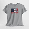 Charcoal short-sleeve t-shirt featuring Boston bear mascot and “BOSTON” chest graphic