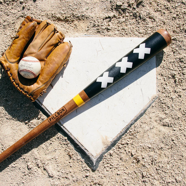 "Three Strikes"  - Baseball Art Bat