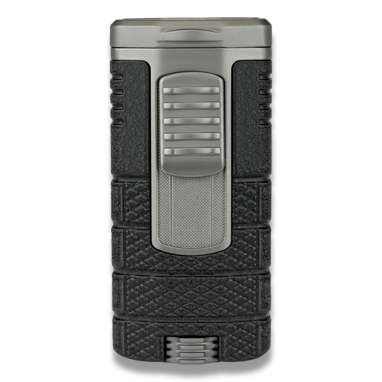 Xikar Tactical Triple Flame Cigar Lighter For the Bar Quality Importers Black and Gunmetal